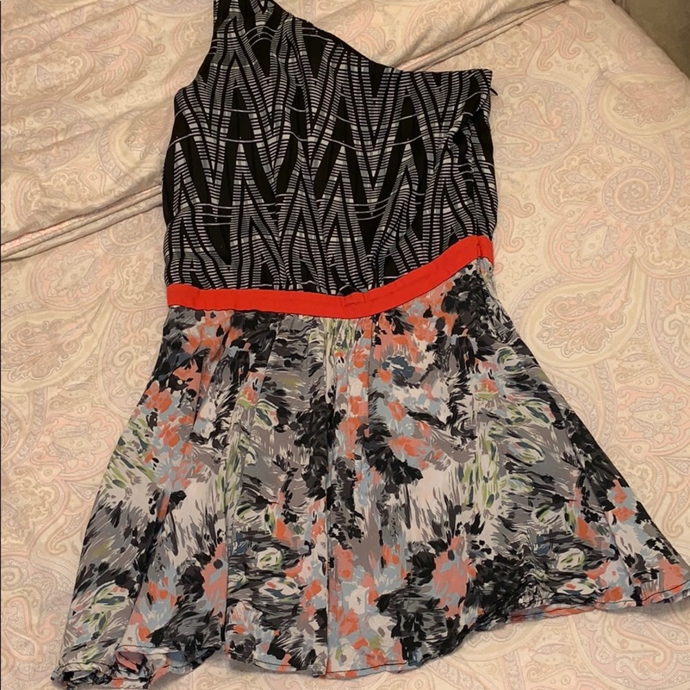 One shoulder mini dress